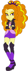 Size: 1672x4168 | Tagged: safe, artist:gmaplay, derpibooru import, adagio dazzle, equestria girls, boots, music festival outfit, shoes, simple background, solo, transparent background