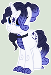 Size: 584x852 | Tagged: safe, artist:starvelvetyt, derpibooru import, oc, oc only, dracony, hybrid, unicorn, base used, female, green background, interspecies offspring, mare, offspring, outline, parent:rarity, parent:spike, parents:sparity, simple background, solo, white outline