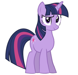 Size: 1280x1241 | Tagged: safe, artist:benpictures1, twilight sparkle, unicorn twilight, pony, unicorn, cute, female, inkscape, looking at you, mare, raised eyebrow, simple background, solo, transparent background, twiabetes, vector