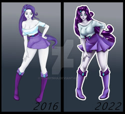 Size: 1024x931 | Tagged: safe, artist:bunnynha, derpibooru import, rarity, equestria girls, deviantart watermark, obtrusive watermark, redraw, solo, watermark