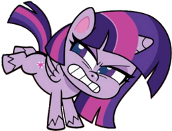 Size: 517x392 | Tagged: safe, artist:pascalmulokozi2, derpibooru import, edit, edited screencap, screencap, twilight sparkle, twilight sparkle (alicorn), alicorn, pony, g4.5, my little pony: pony life, the fast and the furriest, angry, background removed, female, kicking, mare, not a vector, simple background, solo, transparent background