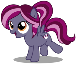 Size: 3730x3120 | Tagged: safe, artist:strategypony, derpibooru import, oc, oc only, oc:spotlight splash, pegasus, pony, cute, equestria daily, equestria daily mascots, female, filly, foal, looking up, ocbetes, pegasus oc, simple background, transparent background, vector, wings, younger