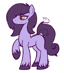 Size: 400x459 | Tagged: safe, artist:cottonsulk, derpibooru import, oc, oc only, oc:slink, earth pony, pony, male, simple background, solo, stallion, white background