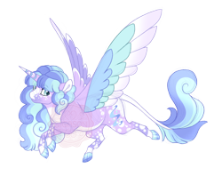 Size: 2900x2300 | Tagged: safe, artist:gigason, derpibooru import, oc, oc only, oc:stella, alicorn, pony, colored wings, female, mare, multicolored wings, simple background, solo, transparent background, wings