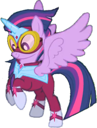 Size: 280x369 | Tagged: safe, artist:pascalmulokozi2, derpibooru import, edit, edited screencap, screencap, masked matter-horn, twilight sparkle, twilight sparkle (alicorn), alicorn, pony, power ponies (episode), background removed, female, flying, mare, not a vector, power ponies, simple background, solo, transparent background