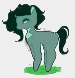 Size: 1372x1438 | Tagged: safe, artist:rennynation, derpibooru import, oc, oc only, oc:deathwish, earth pony, pony, lidded eyes, solo