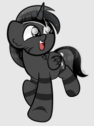 Size: 724x972 | Tagged: safe, artist:sugarcloud12, derpibooru import, oc, oc:silver stream, alicorn, zebra, zebracorn, male, simple background, solo