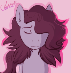 Size: 530x545 | Tagged: safe, artist:cottonsulk, derpibooru import, oc, oc:cottonsulk, pony, eyes closed, male, solo, stallion