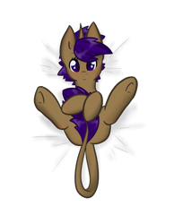 Size: 1280x1646 | Tagged: safe, artist:sinclair2013, derpibooru import, oc, oc only, oc:enamor, pony, unicorn, blushing, covering, covering crotch, female, leonine tail, looking at you, mare, simple background, solo, tail, transparent background