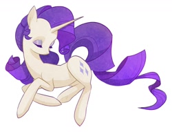 Size: 1648x1257 | Tagged: safe, artist:cholacre, derpibooru import, rarity, pony, unicorn, eyes closed, female, mare, simple background, solo, white background