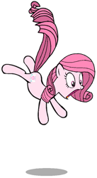 Size: 513x935 | Tagged: safe, artist:noi kincade, derpibooru import, oc, oc only, oc:annisa trihapsari, earth pony, pony, earth pony oc, female, gasp, mare, pink body, pink eyes, pink mane, scared, simple background, solo, transparent background