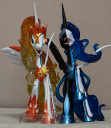 Size: 4000x4616 | Tagged: safe, derpibooru import, daybreaker, nightmare moon, alicorn, dissectibles, duo, female, freeny's hidden dissectibles, mare, merchandise, photo