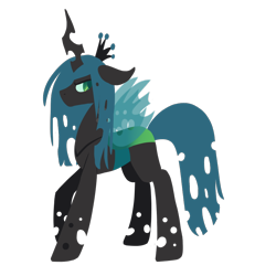 Size: 900x900 | Tagged: safe, artist:sinclair2013, derpibooru import, queen chrysalis, changeling, changeling queen, simple background, solo, transparent background