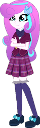 Size: 172x542 | Tagged: safe, artist:sir-leximillion, derpibooru import, princess flurry heart, equestria girls, clothes, crossed arms, crystal prep, crystal prep academy, crystal prep academy uniform, equestria girls-ified, older, older flurry heart, school uniform, simple background, solo, transparent background