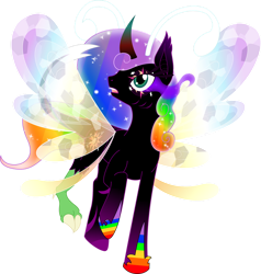 Size: 872x917 | Tagged: dead source, safe, artist:theshadowstone, derpibooru import, oc, oc only, oc:princess changeling rainbow magic pants, alicorn, bat pony, breezie, changeling, crystal pony, draconequus, hybrid, original species, umbrum, zebra, alicorn oc, alternative cutie mark placement, bat pony oc, big crown thingy, breezie oc, changeling oc, crystal pony oc, crystal wings, crystallized, crystallized pony, curved horn, cutie mark magic, donut steel, draconequus oc, element of magic, ethereal mane, facial cutie mark, fusion, horn, horseshoes, hybrid oc, jewelry, joke oc, leonine tail, mary sue, older, regalia, simple background, solo, sombra eyes, tail, transparent background, vector, wings, zebra oc