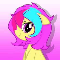 Size: 2048x2048 | Tagged: artist needed, safe, derpibooru import, oc, oc only, oc:cuihua, earth pony, female, gradient background, looking at you, solo