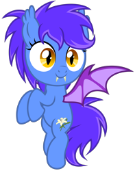 Size: 2760x3510 | Tagged: safe, artist:strategypony, derpibooru import, oc, oc only, oc:evening lily, bat pony, pony, bat pony oc, bat wings, cute, female, filly, flying, foal, looking at you, messy mane, simple background, solo, transparent background, wings