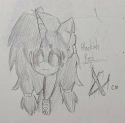 Size: 3344x3288 | Tagged: safe, derpibooru import, oc, oc only, oc:blackish red, monster pony, original species, spiderpony, unicorn, fanfic:spider equestria, female, mare, traces