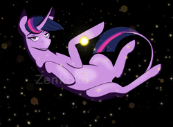 Size: 2244x1656 | Tagged: safe, artist:zenkok0, derpibooru import, twilight sparkle, unicorn twilight, pony, unicorn, curved horn, female, horn, leonine tail, solo, tail