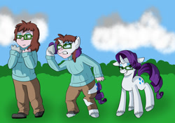 Size: 1280x896 | Tagged: safe, artist:detectivecoon, derpibooru import, rarity, oc, human, pony, unicorn, female, glasses, grin, gritted teeth, human to pony, mare, smiling, species swap, teeth, transformation, transformation sequence