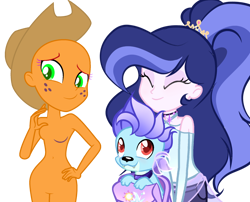 Size: 1744x1408 | Tagged: safe, artist:harmonyvitality-yt, derpibooru import, oc, oc only, dog, equestria girls, base used, clothes, eyes closed, freckles, hat, offspring, parent:flash sentry, parent:princess ember, parent:spike, parent:twilight sparkle, parents:emberspike, parents:flashlight, simple background, smiling, transparent background