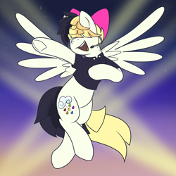 Size: 2000x2000 | Tagged: safe, artist:emmett, derpibooru import, songbird serenade, pegasus, my little pony: the movie