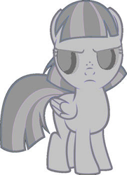 Size: 254x350 | Tagged: safe, artist:mlp2011, derpibooru import, edit, edited screencap, screencap, wind sprint, pony, female, petrification, simple background, solo, turned to stone, unamused, white background, wind sprint is not amused