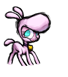 Size: 2400x2700 | Tagged: safe, artist:alts-art, derpibooru import, pom lamb, lamb, sheep, them's fightin' herds, butt, community related, female, no pupils, official, plot, simple background, solo, transparent background