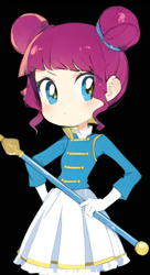 Size: 384x704 | Tagged: safe, artist:luckreza8, derpibooru import, machine learning generated, majorette, human, equestria girls, anime, black background, female, pinegraph, simple background, solo