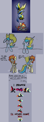 Size: 2200x6064 | Tagged: safe, artist:ask-wish-maker, derpibooru import, oc, oc:fire spin, oc:wish maker, alicorn, pegasus, pony, eyes closed, falling, female, flying, hug, mare