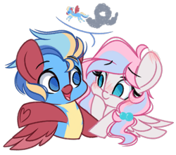 Size: 2653x2340 | Tagged: safe, artist:emberslament, derpibooru import, oc, oc:demure breeze, pegasus, pony, chibi, clothes, simple background, transparent background, uniform, wonderbolt trainee uniform