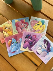 Size: 1536x2048 | Tagged: safe, artist:starcasteclipse, derpibooru import, applejack, fluttershy, pinkie pie, rainbow dash, rarity, twilight sparkle, twilight sparkle (alicorn), alicorn, pony, cute, mane six, shyabetes, sticker, sticker pack, sticker set, twiabetes