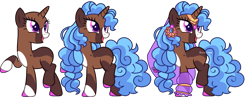 Size: 3928x1530 | Tagged: safe, artist:kurosawakuro, derpibooru import, oc, oc only, pony, unicorn, base used, female, magical lesbian spawn, mare, offspring, parent:saffron masala, parent:trixie, simple background, solo, transparent background