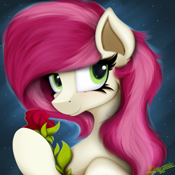 Size: 4000x4000 | Tagged: safe, artist:ser-p, derpibooru import, roseluck, pony, absurd resolution, flower, rose, solo