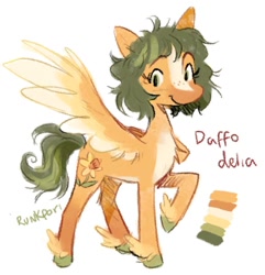 Size: 1447x1500 | Tagged: safe, artist:lutraviolet, derpibooru import, oc, oc only, oc:daffo delia, pegasus, pony, simple background, solo, white background