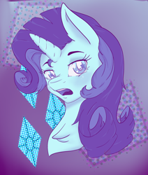 Size: 2064x2431 | Tagged: safe, artist:diamondsparkle7, derpibooru import, rarity, pony, bust, portrait, solo