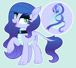 Size: 2361x2125 | Tagged: safe, artist:pastelnightyt, derpibooru import, oc, oc:ribbon flare, dracony, hybrid, female, interspecies offspring, offspring, parent:rarity, parent:spike, parents:sparity, solo