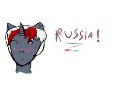 Size: 1280x1088 | Tagged: safe, artist:asksloveniapony, derpibooru import, pony, nation ponies, ponified, russia, simple background, solo, white background