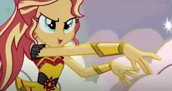 Size: 1252x663 | Tagged: safe, derpibooru import, sunset shimmer, dance magic, equestria girls, spoiler:eqg specials, beautiful, cute, dancing, female, flamenco dress, goddess, hand, hypnosis, queen, solo, sunset, sunset shimmer flamenco dress