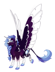 Size: 2900x3800 | Tagged: safe, artist:gigason, derpibooru import, oc, oc only, oc:night armor, alicorn, pony, colored wings, male, simple background, solo, stallion, transparent background, two toned wings, wings