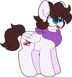 Size: 1176x1255 | Tagged: safe, artist:saveraedae, derpibooru import, oc, oc only, oc:markey malarkey, pegasus, pony, bandana, crossover, cute, male, open mouth, ponified, simple background, solo, the mark side, transparent background