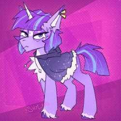 Size: 1800x1800 | Tagged: safe, artist:shylunaart, derpibooru import, oc, pony, unicorn, clothes, female, piercing