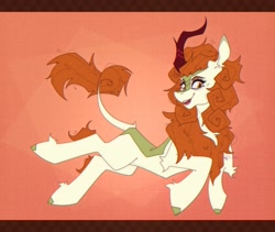 Size: 2550x2150 | Tagged: safe, artist:shylunaart, derpibooru import, autumn blaze, kirin, pony, female, smiling, solo