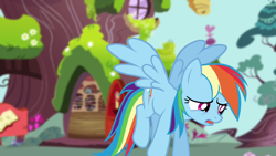 Size: 1280x720 | Tagged: safe, derpibooru import, screencap, rainbow dash, pony, testing testing 1-2-3