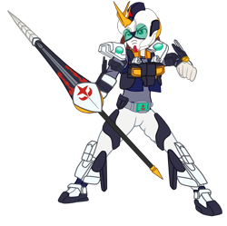 Size: 2155x2143 | Tagged: safe, artist:gmaplay, derpibooru import, oc, oc only, oc:stardust memory, equestria girls, kamen rider, kamen rider ryuki, lance, simple background, solo, transparent background, weapon