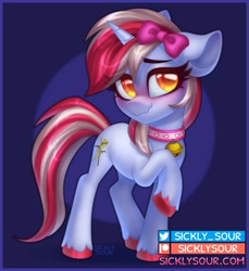 Size: 917x1000 | Tagged: safe, artist:sickly-sour, derpibooru import, oc, oc only, oc:cinnamon lightning, pony, unicorn, solo