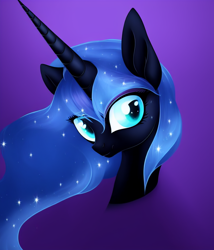 Size: 768x896 | Tagged: safe, derpibooru import, machine learning generated, nightmare moon, alicorn, pony, bust, female, looking at you, mare, portrait, solo