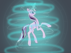 Size: 1600x1200 | Tagged: safe, artist:melodycallinq, derpibooru import, starlight glimmer, pony, unicorn, female, magic, solo