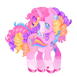 Size: 2048x2048 | Tagged: safe, artist:noriko, derpibooru import, firefly, pinkie pie (g3), star catcher, twilight sparkle, oc, oc only, alicorn, pegasus, pony, unicorn, g1, g3, g4, bow, colored hooves, curly hair, curly mane, curly tail, dot eyes, eyes closed, female, heart, heart mark, hug, male, mare, micro, ponies riding ponies, ponysona, rainbow curl pony, riding, simple background, smiling, spread wings, tail, tail bow, white background, wings