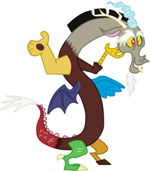 Size: 1280x1455 | Tagged: safe, artist:theirishbrony, derpibooru import, discord, draconequus, keep calm and flutter on, absurd resolution, grin, male, shrug, simple background, smiling, smirk, solo, transparent background, vector